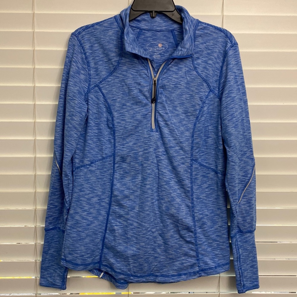Tangerine long sleeve 1/4 zip shirt size medium